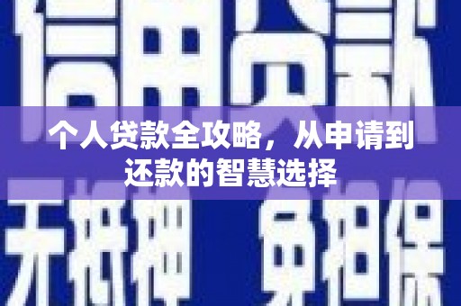 墨竹工卡个人贷款全攻略，从申请到还款的智慧选择