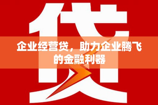 墨竹工卡企业经营贷，助力企业腾飞的金融利器