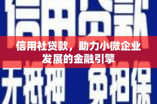 墨竹工卡信用社贷款，助力小微企业发展的金融引擎