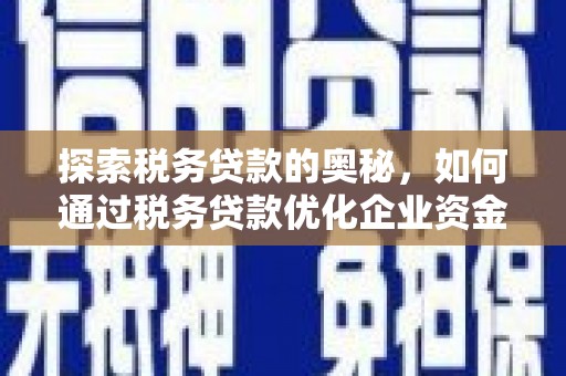墨竹工卡探索税务贷款的奥秘，如何通过税务贷款优化企业资金流