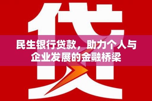 墨竹工卡民生银行贷款，助力个人与企业发展的金融桥梁