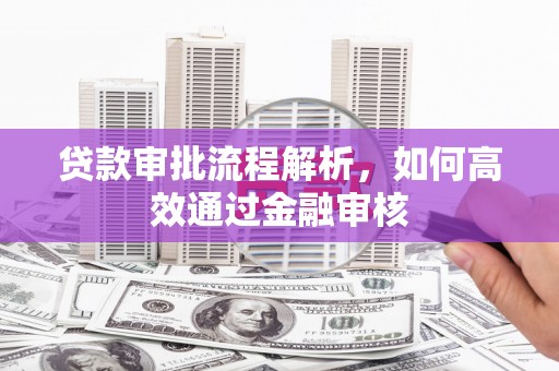 墨竹工卡贷款审批流程解析，如何高效通过金融审核