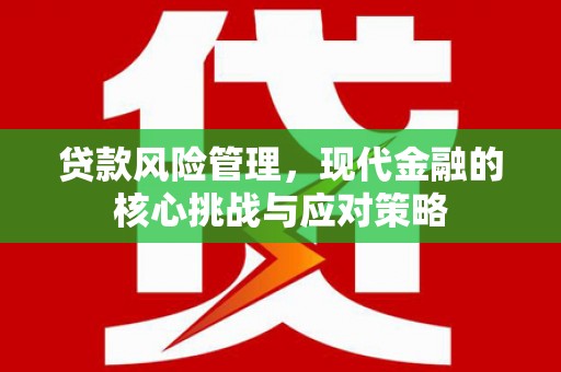 墨竹工卡贷款风险管理，现代金融的核心挑战与应对策略