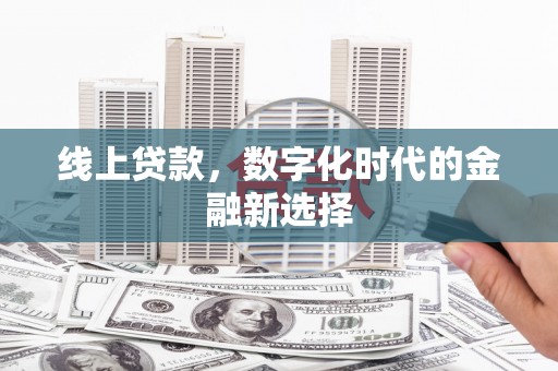 墨竹工卡线上贷款，数字化时代的金融新选择