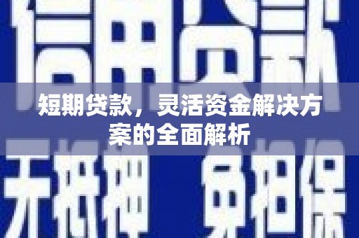 墨竹工卡短期贷款，灵活资金解决方案的全面解析