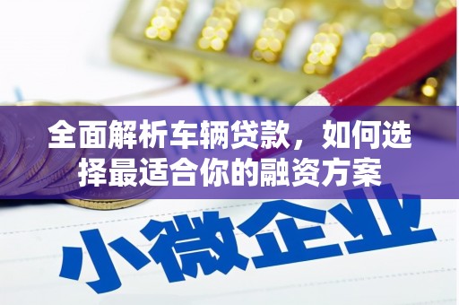 墨竹工卡全面解析车辆贷款，如何选择最适合你的融资方案
